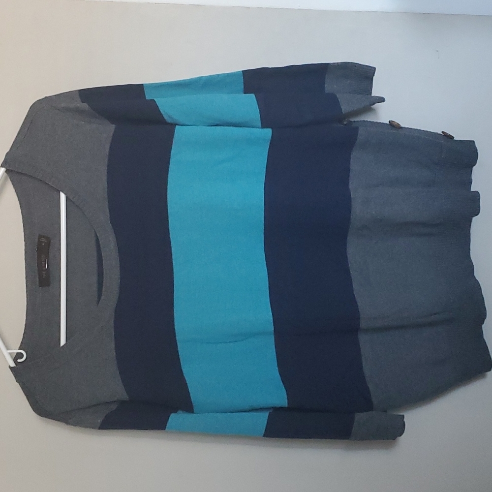 The Limited Blue Stripe Sweater Size XL